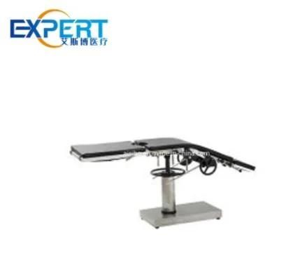 Medical Hospital Surgical Room Manual Operation Bed Stainless Steel Multifunction Hydraulic Obstetrics and Gynecology Mechanical Operating Table