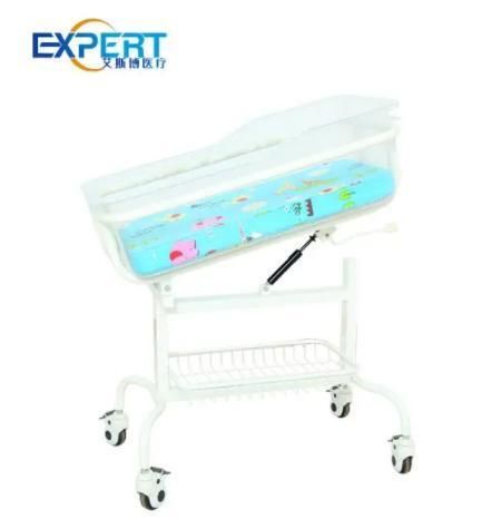 Stainless Steel Clinic Baby Cart Neonatal Hospital Bed Baby Cot