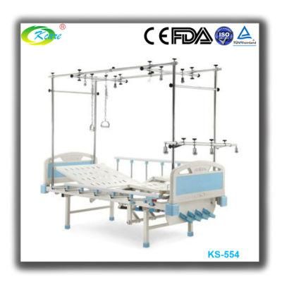 Cheap Price Manual Orthopedics Hospital Care Bed with Single Traction