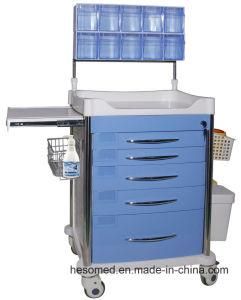 HS-Pat010s Hospital Medical Anesthesia Cart ABS Medication Trolley