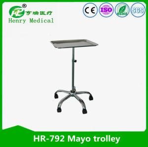 Hr-792 Stainless Steel Medical Trolley/Medical Mayo Trolley