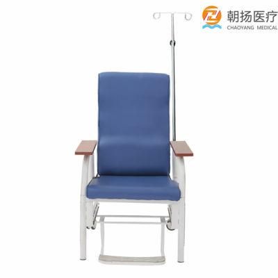 Medical Furniture Patient IV Drip Chair Hospital Chairs Footrest Blood Infusion Chair for Sale