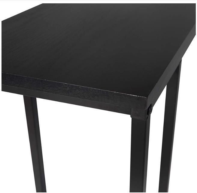 Coffee Laptop Table with Metal Frame Nightstand Table Beside Coffee Table