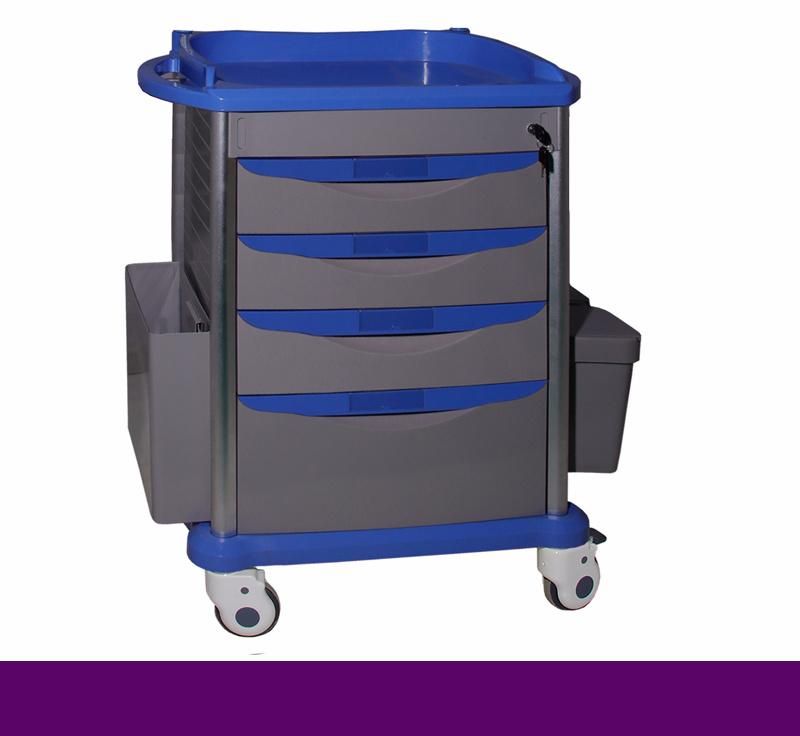 Hot Sale Hospital Drug Delivery Trolley Emergency Trolley