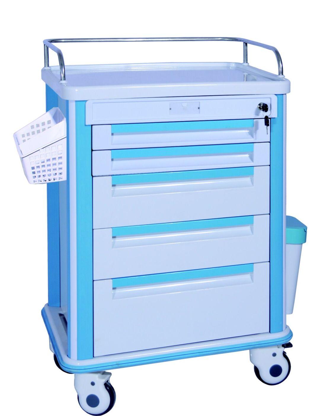 Multi-Function Hospital Emergency Medical Trolley Surgery Room Crash Cart