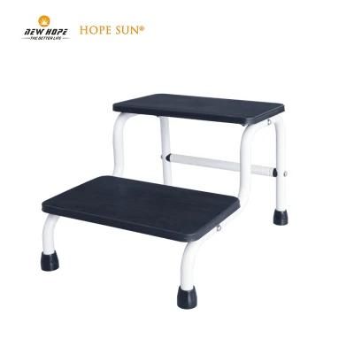 HS5608m Metal Portable Medical Hospital Surgical Two Steps Double Foot Step Stool