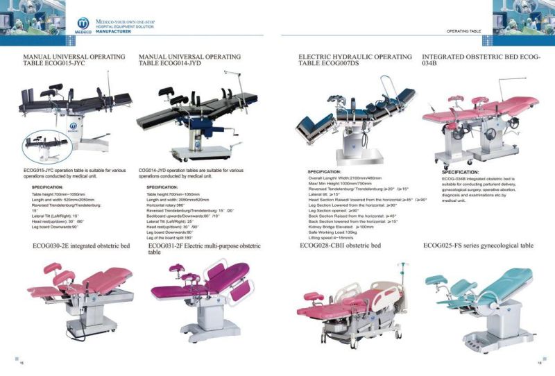 Medical Stainless Steel Hydraulic Gynecology Delivery Table Manual Women Partrition Bed Good Obstetric Sugery Table