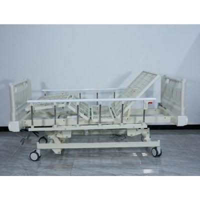 Five Functions Manual Medical Bed 4 Cranks Nursing Bed Care Hospital Bed