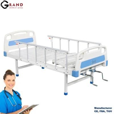 Detachable Bedside and Tailstock Manual 2 Cranks 2 Function Fowler Bed for Hospital Patient