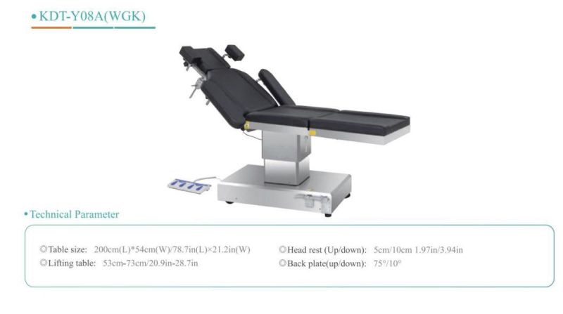 Profeesional Hospital Medical Device Electric Operating Table Kdt-Kdt-Y08b (XK)