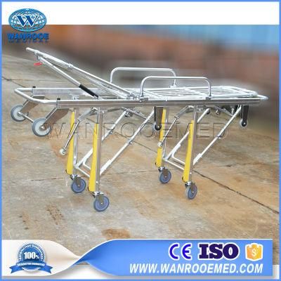 Ea-3A3 Hospital Aluminum Alloy Folding Patient Transfer Manual Ambulance Emergency Cot