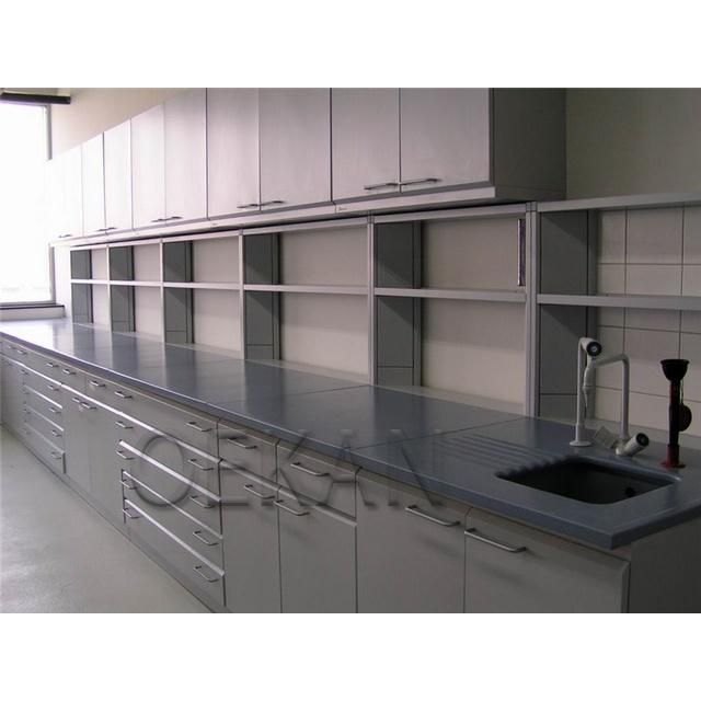 Oekan Hospital Furniture Laboratory Side Desk with Cabinet & Water Sink