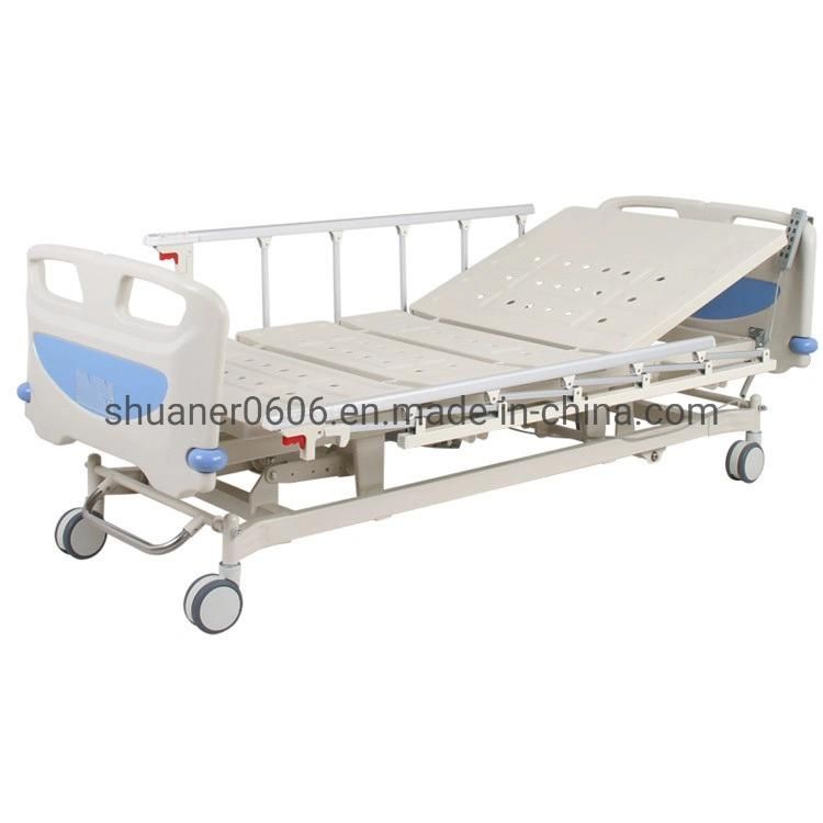 Five Functions Electric ICU Bed and Medical Patient Bed in Hospital (Shuaner B-5b)