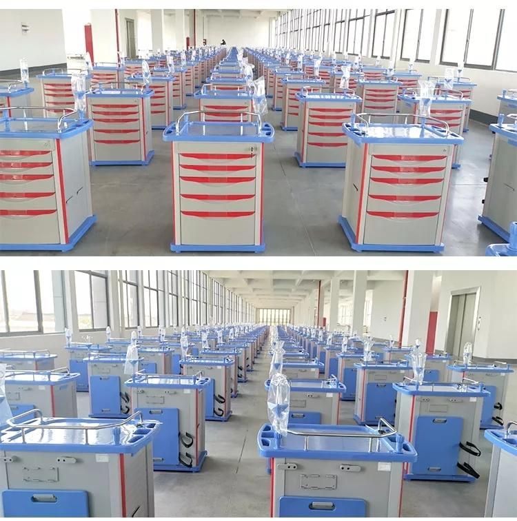 Hot Sell Hospital Multifunction Clinical Medication Treatment Anesthesia Trolley Supplier