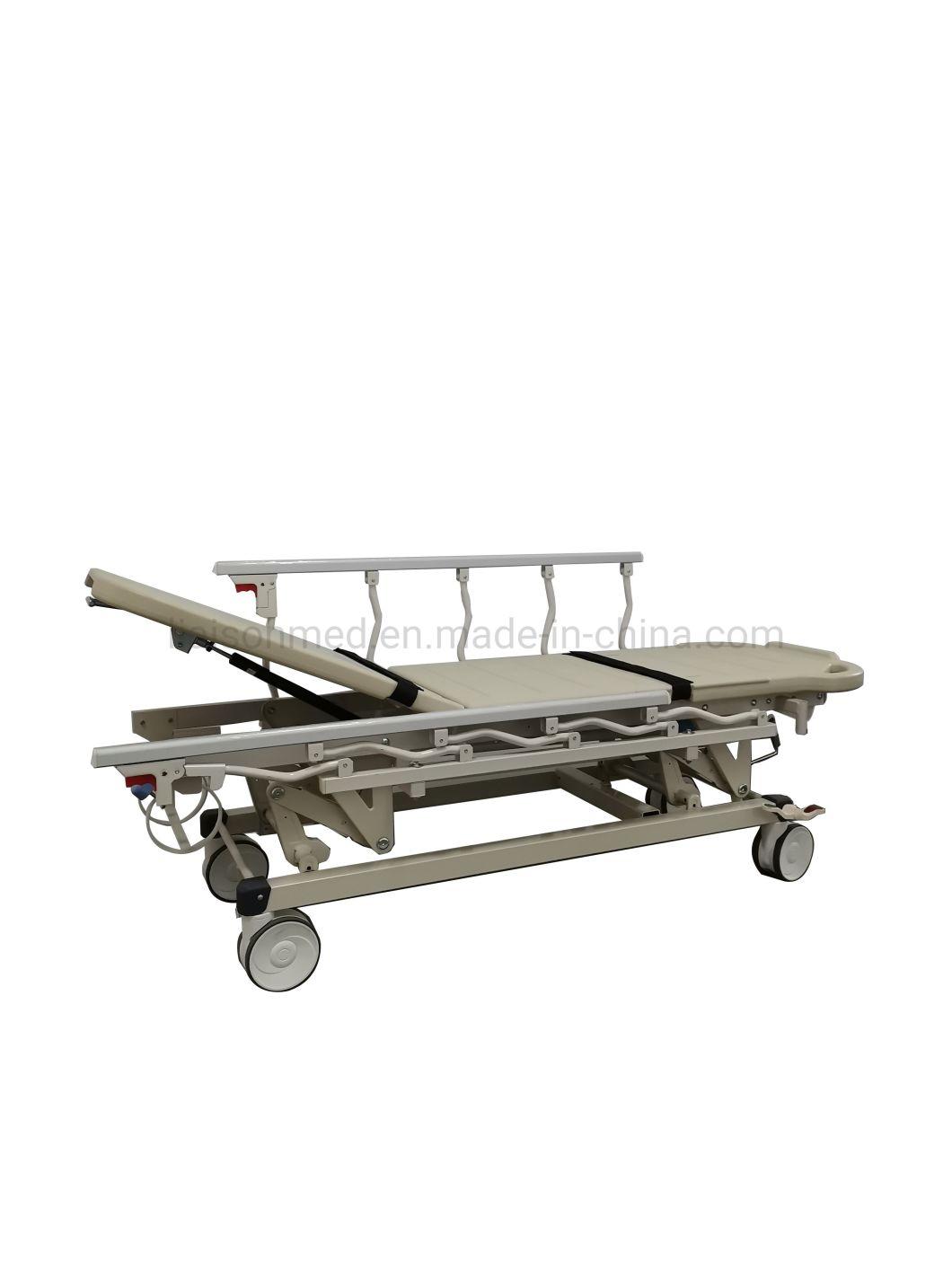 Mn-SD006 China Manufacture Adjustable Aluminum Alloy Emergency Ambulance Stretcher for Hospital