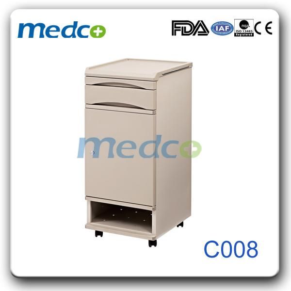 Good Price ABS Plastic Hospital Bedside Cabinet