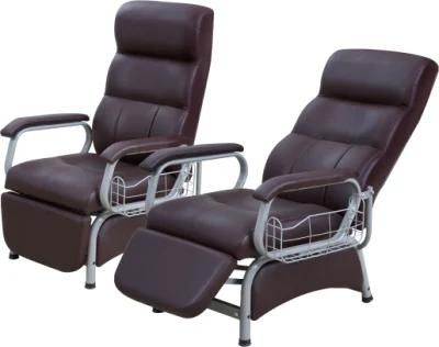 Hospital Patient Bed Material Treatment Luxury with Adjustable Transfusion Chair