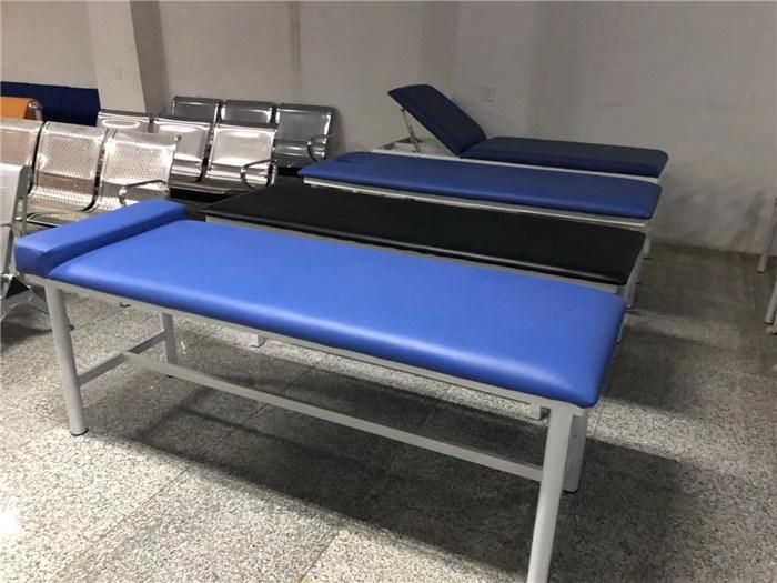 Hospital Stainless Steel Epoxy Semi-Fowler Patient Hospital Examination Bed