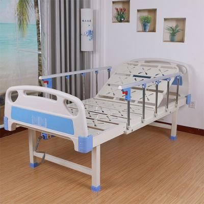 Single Crank ABS Manual Medical Hospital Bed One Function Patient Nursing Bed