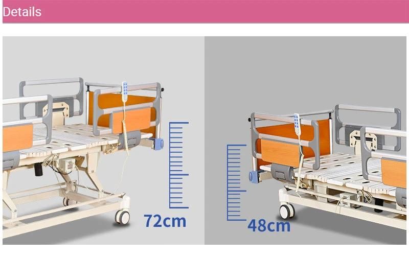 Three-Function Hospital Bed Household Electric Medical Bed ICU Hospital Liftable Hospital Bed Nursing Home Bed