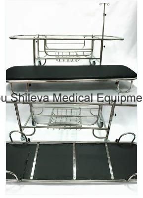Stainless Steel Mobile Transporting Patient Stretcher Emergency