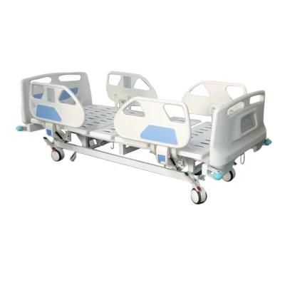 Mn-Eb017 ICU Patient Bed Medical Hospital Beds with CPR Function Five-Function