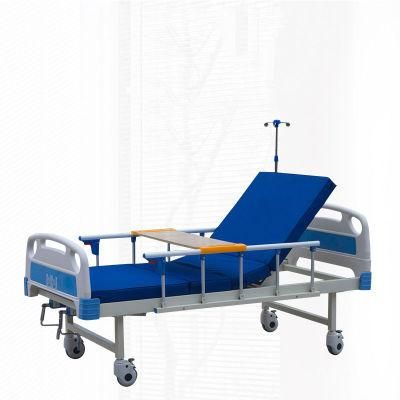 with CE Certificated Multi-Functional Manual Medical Home Nursing Bed for Hospital