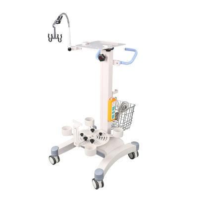 Hospital Furniture Mobil Equipme Patient Veterinary Monitor Bracket Trolley Ventilator Trolley