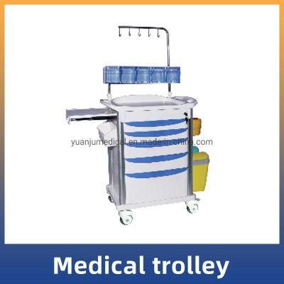 Medical Crash Cart Emergency Trolley Medicine Trolley Catr Hospital Trolley