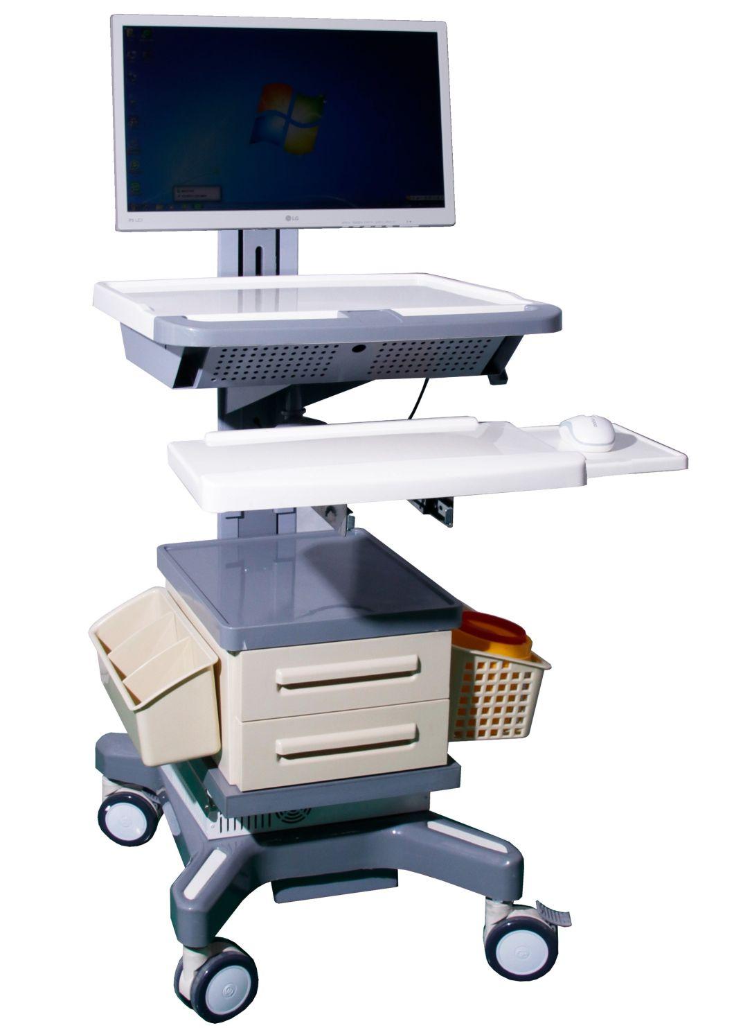 Hospital Wireless Laptop Nursing Trolley Mobile Doctor Workstation