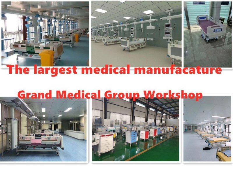 Manufacturers China Products/Suppliers Two ABS Cranks Manual Bed with ABS Bed Head Two Crank CE & ISO Hot Sale Manual 2 Cranks Medical Hospital ICU Bed