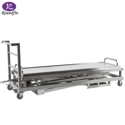 Funeral Mortuary Use Hydraulic Body Lifter Corpse Trolley Mortuary Trolley