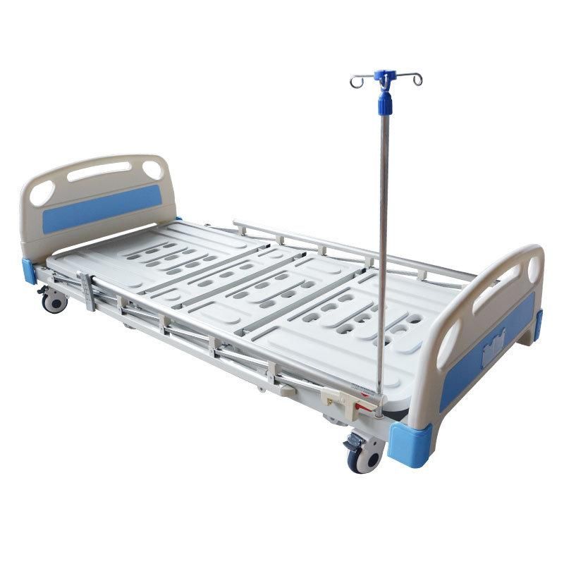 HS5107D China Medical Electric Moving Hospital ICU Patient Care Bed with Side Rail and Good Price