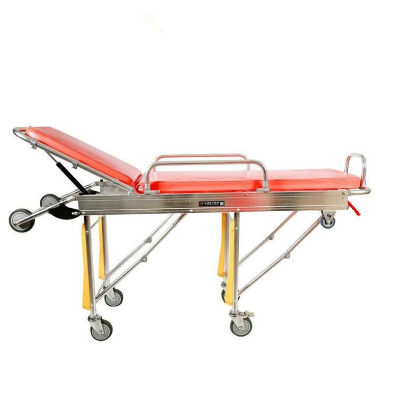 Hot Sales Adjustable Height Ambulance Auto Loading Transport Stretcher