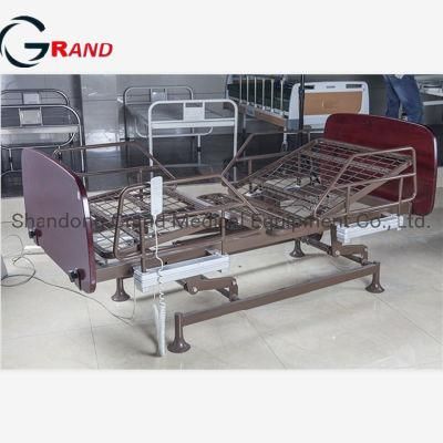 Hospital Furniture Wooden Headboard 3 Functions Electric Hospital Patient Nursing Beds