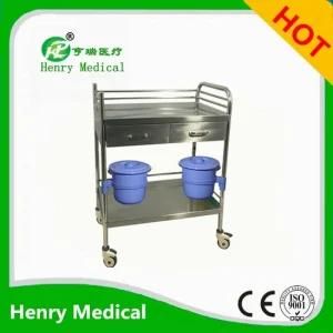 Hospital Use Emergency Treatment Stainless Steel Trolley