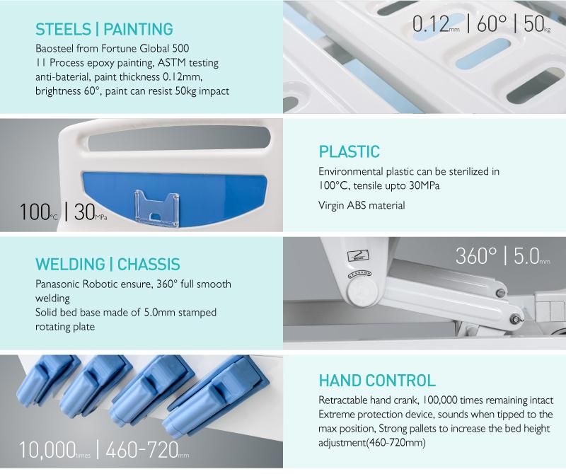 B4e Professional Manual Bed Made in China