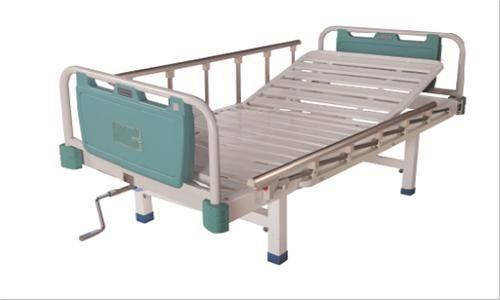 High Quality Manual 1 Crank Adjustable Hospital Bed for Patient