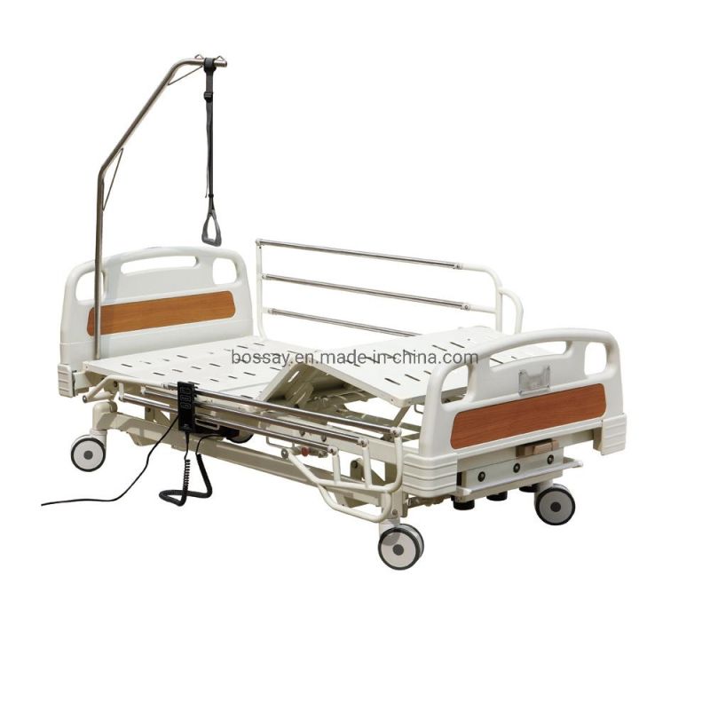 Three Function Electirc Hospital Bed with Three Cranks Two in One Function