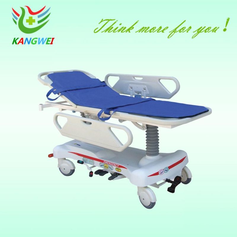 Factory Emergency Hydraulic Medical Stretcher Cart Trolley Hospital Furniture (Slv-B4305)