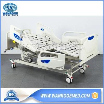 Bae503 Medical Supply 5-Function Adjustable Clinic Patient Electric ICU Nursing Care Bed