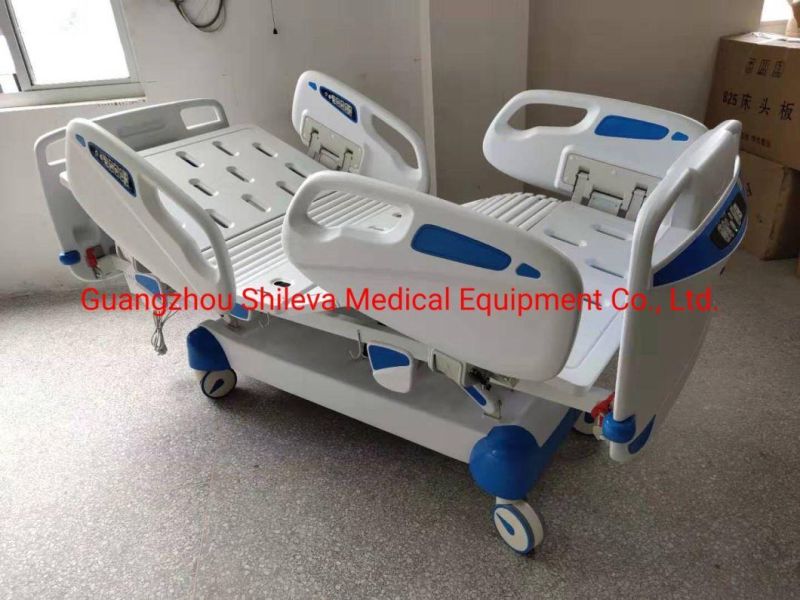 Multifuctional Five Functions Electric Hospital Bed with CPR and Weighting