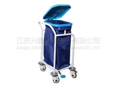 Medical Blue/Yellow Color Single Bins Hospital Linen Dirty Carts and Trolleys