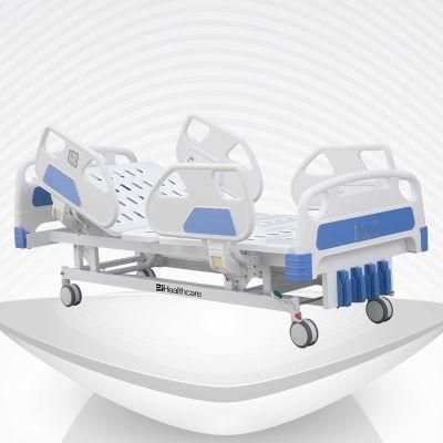 Manual Hospital Bed Patient Bed with ABS Head Foot Board