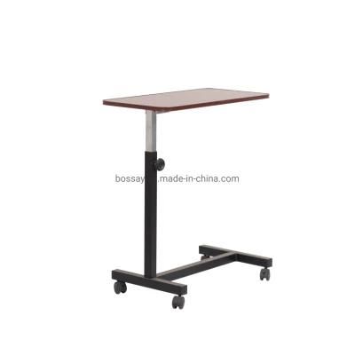 Hospital Mobile Height Adjustable Over Bed Table Medical Bedside Table