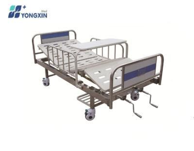 Yxz-C-037 Stainless Steel Head and Foot Board Hospital Bed