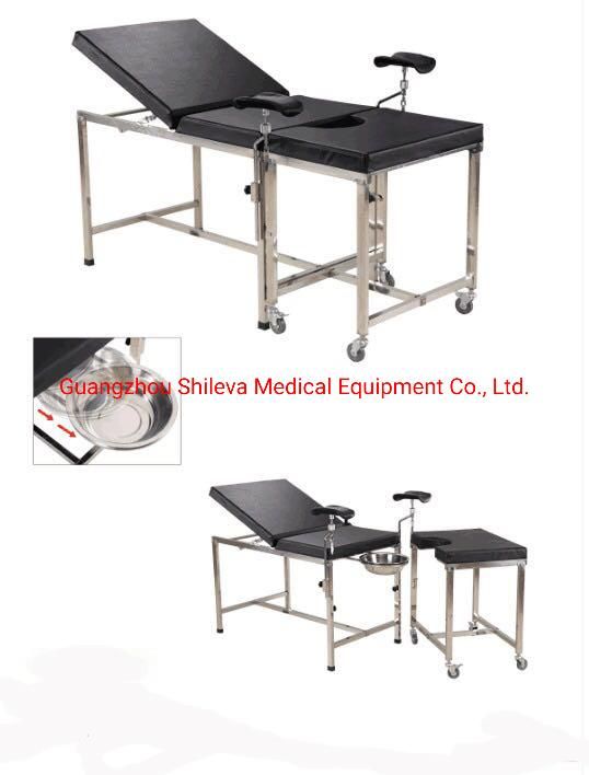 Factory Price Ce Manual Hospital Bed / Adjustable Operating Table