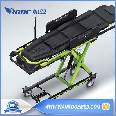 Ea-3ad Plus Luxurious Five-Speed Height Adjustment Patient Transport Electric Ambulance Stretcher