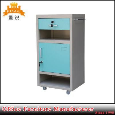 EAS-109 Hospital Furniture Medical Bedside Table Steel Bedside Cabinet