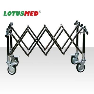 Lotusmed-Church Trolley Church Folding Metal Coffin Trolley Bronze Collapsible Church Trolley